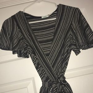 Kimchi Blue Urban Outfitters striped flutter dress